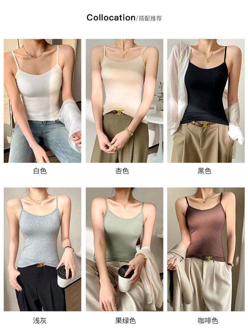 Women's Modal Slim Fit Sleeveless Camisole Summer Top