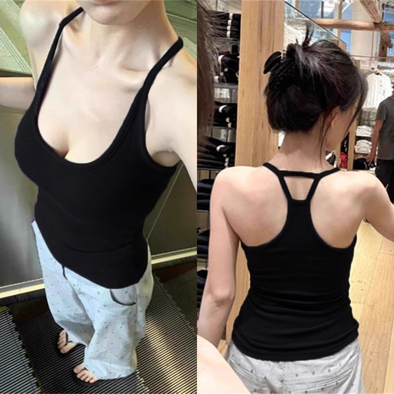 Women's Slim Fit Sleeveless Sports Camisole Tank Top
