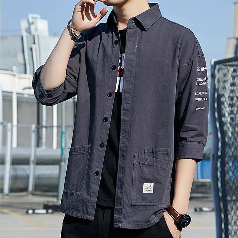Men's Mid Sleeve Workwear Shirt Casual Summer Jacket Style
