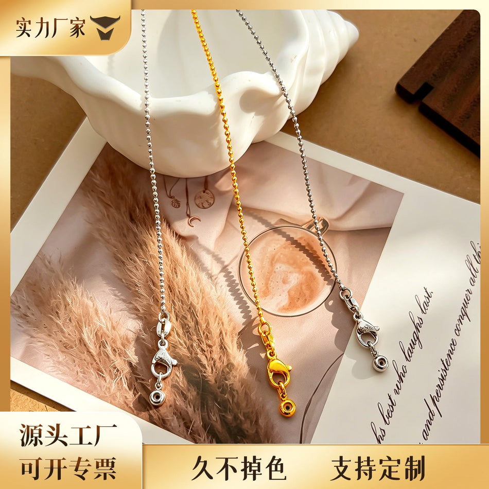 High Color Retention Ball Bead Chain for DIY Jewelry Making