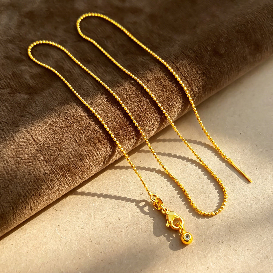 High Color Retention Ball Bead Chain for DIY Jewelry Making