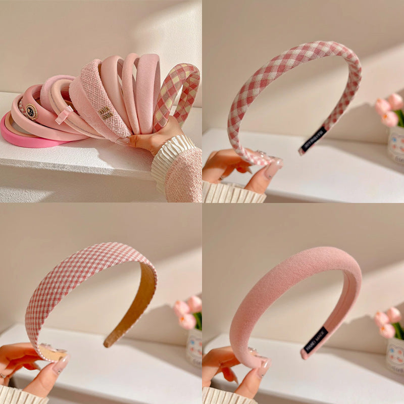 Korean Style Pink Headband for Women Fashion Hair Accessory
