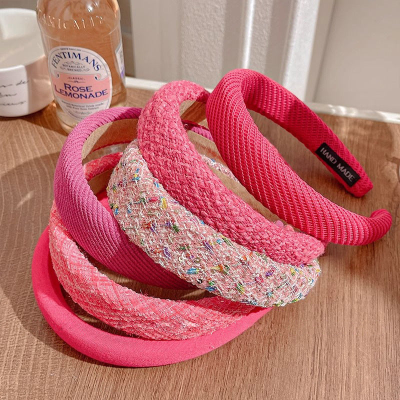 Korean Style Pink Headband for Women Fashion Hair Accessory