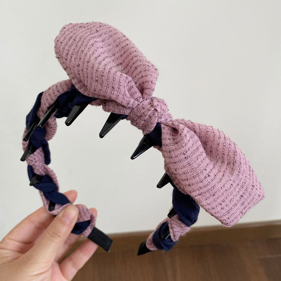Rabbit Ear Tooth Comb Headband for Women Cute Hair Accessory