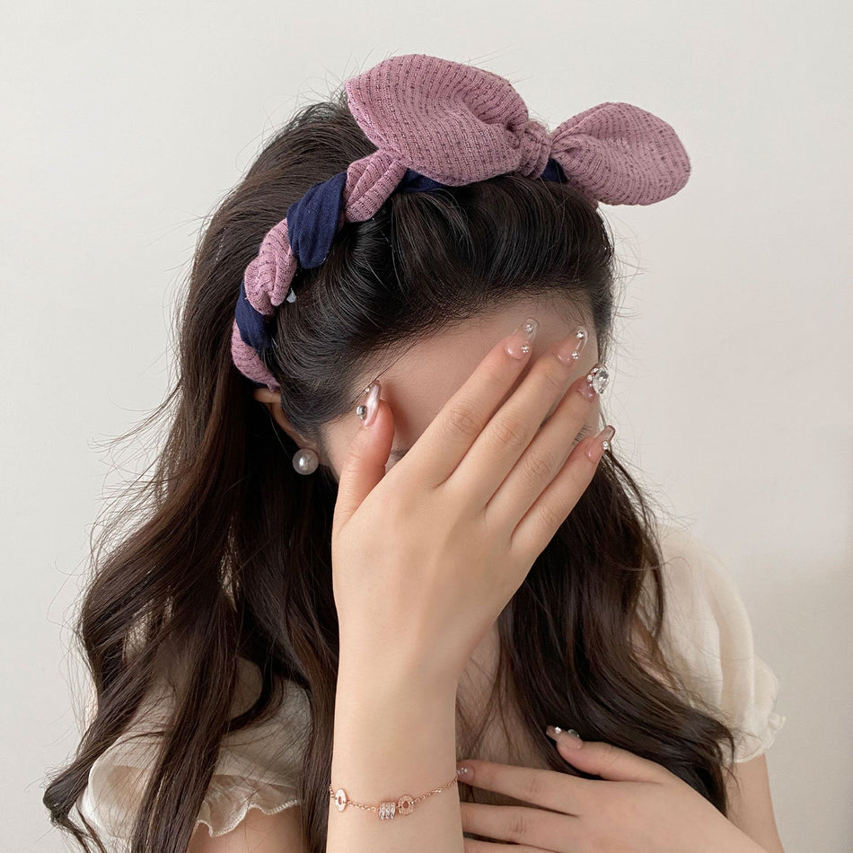 Rabbit Ear Tooth Comb Headband for Women Cute Hair Accessory