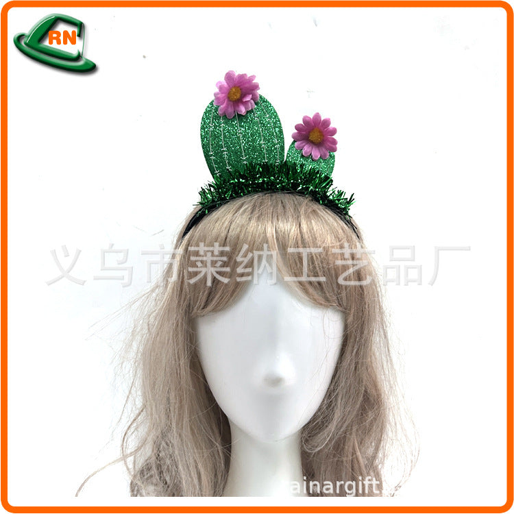 Mexican Inspired Flower Cactus Headband for Women Party