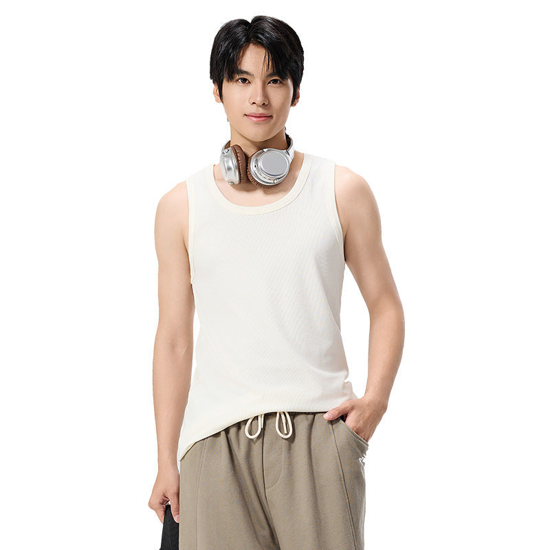 Men's 270G Modal Ribbed Slim Fit Sports Tank Top
