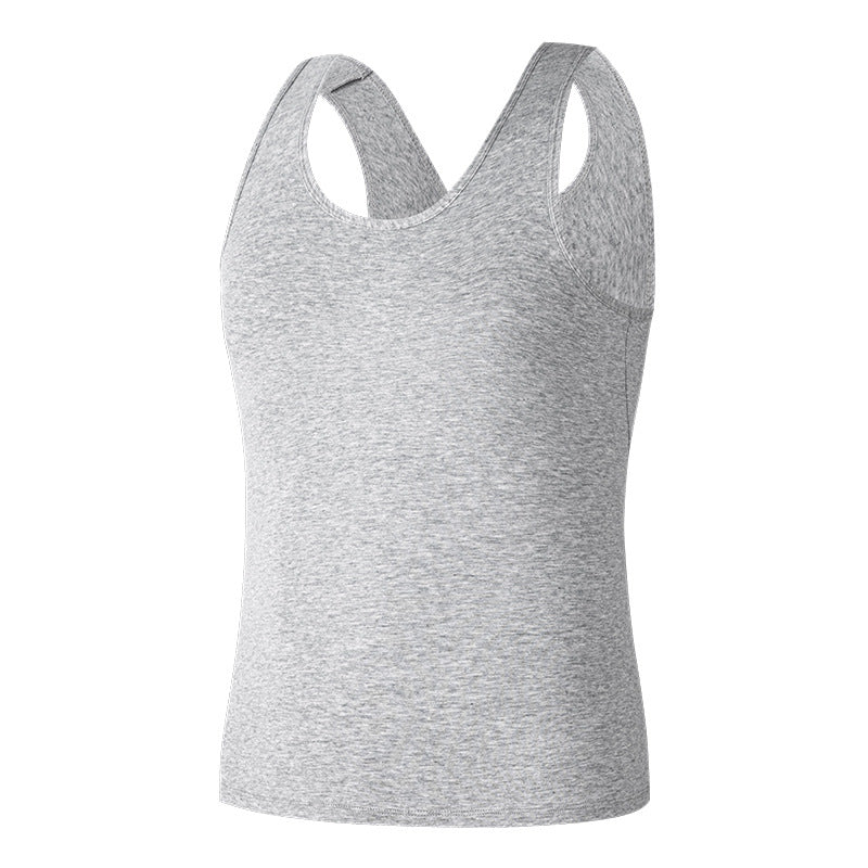 Men's Cotton Slim Fit Sports Tank Top, Breathable Plus Size Vest