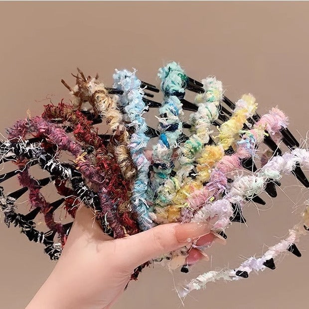 Non-Slip Wavy Tooth Headband for Women Wide Hair Accessory