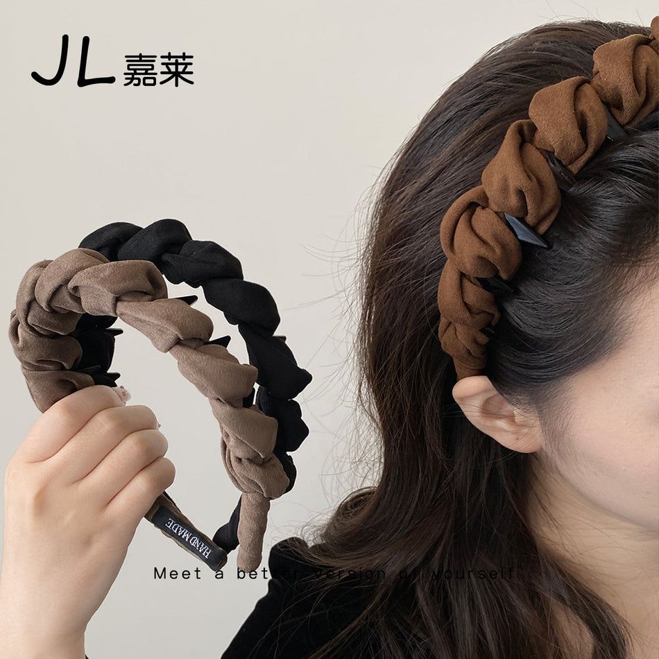 Wavy Toothed Headband for Women Non-Slip High Crown Hairband