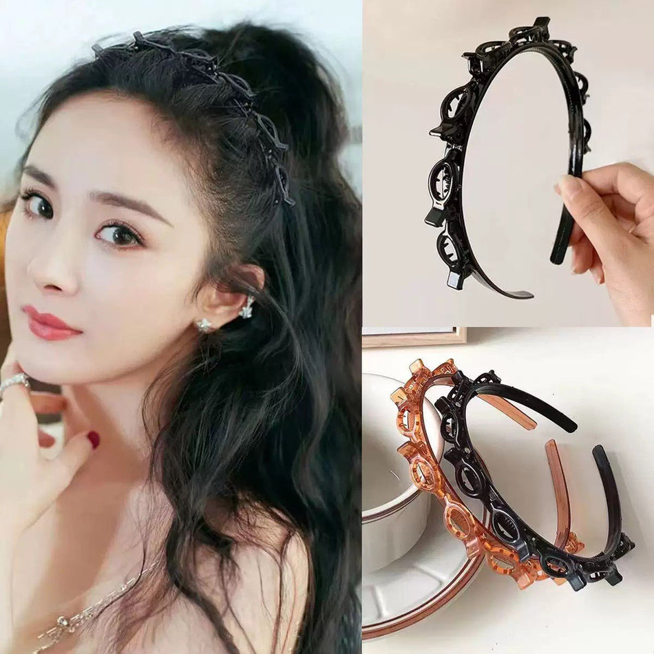 Double Layer Hairband for Women Fluffy High Crown Styling