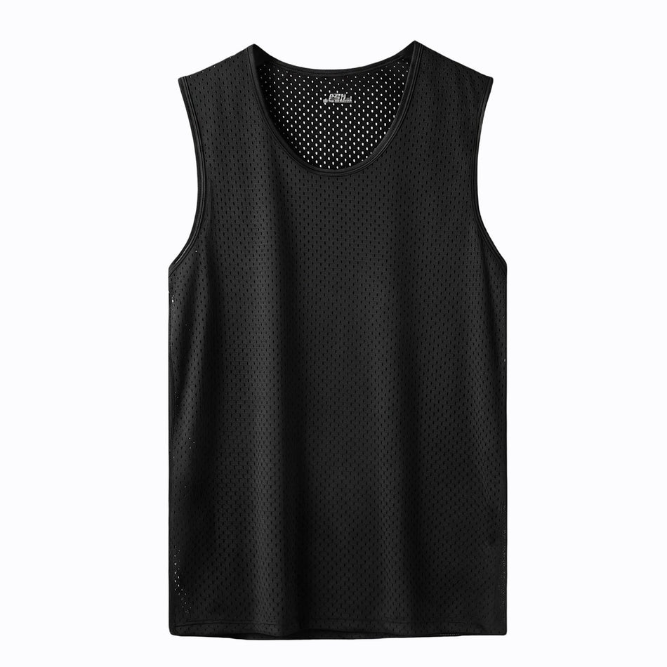 Men's Ice Silk Mesh Slim Fit Sports Tank Top Undershirt