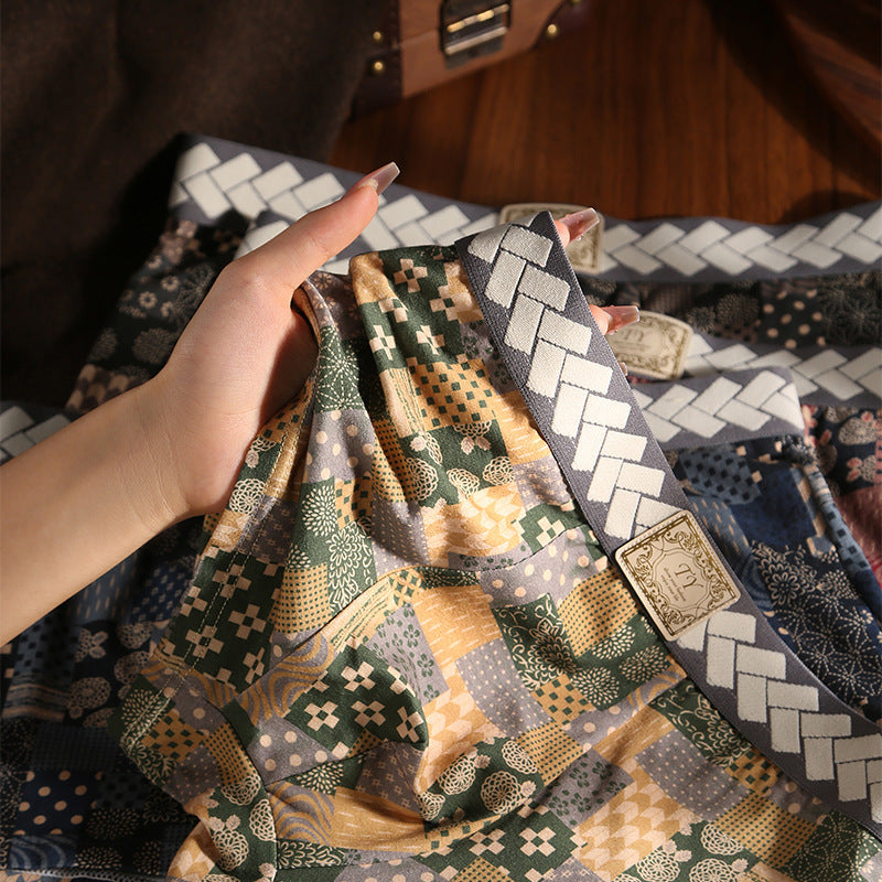 PACK OF-3 Men's Pure Cotton Japanese Style Breathable Boxer