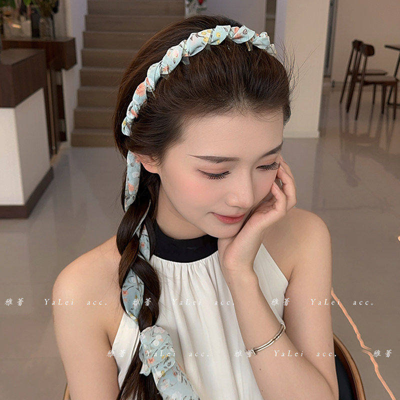 Braided Ribbon Headband for Women High Crown Hair Accessory