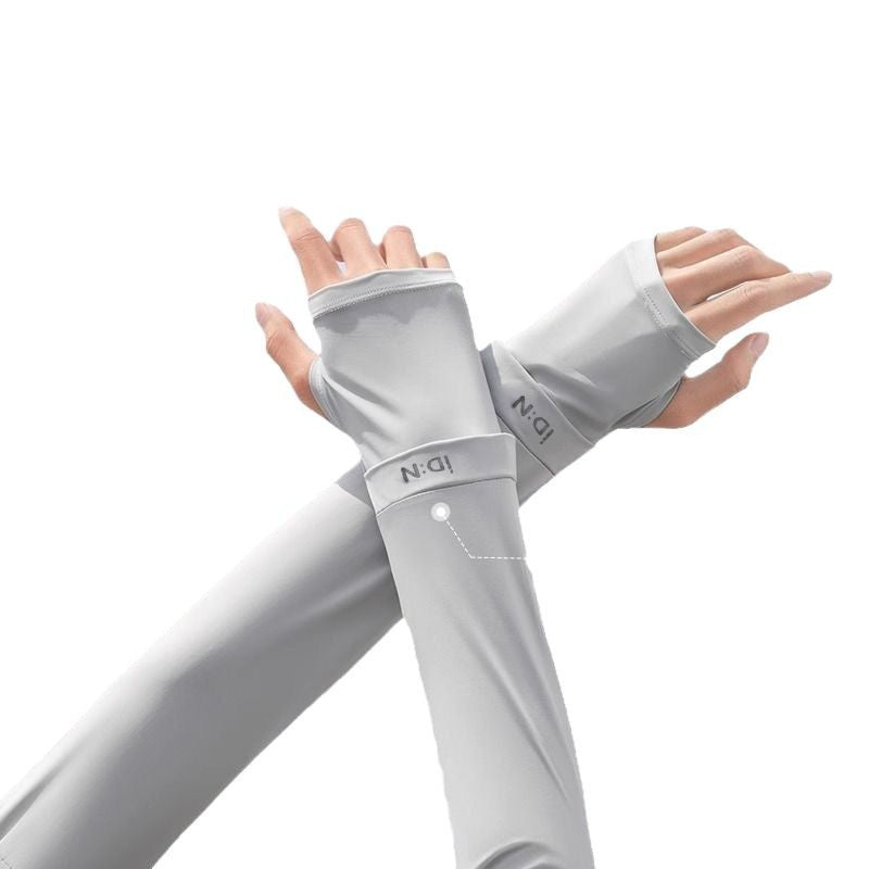 Unisex Ice Silk UV Protection Arm Sleeves for Driving & Outdoor