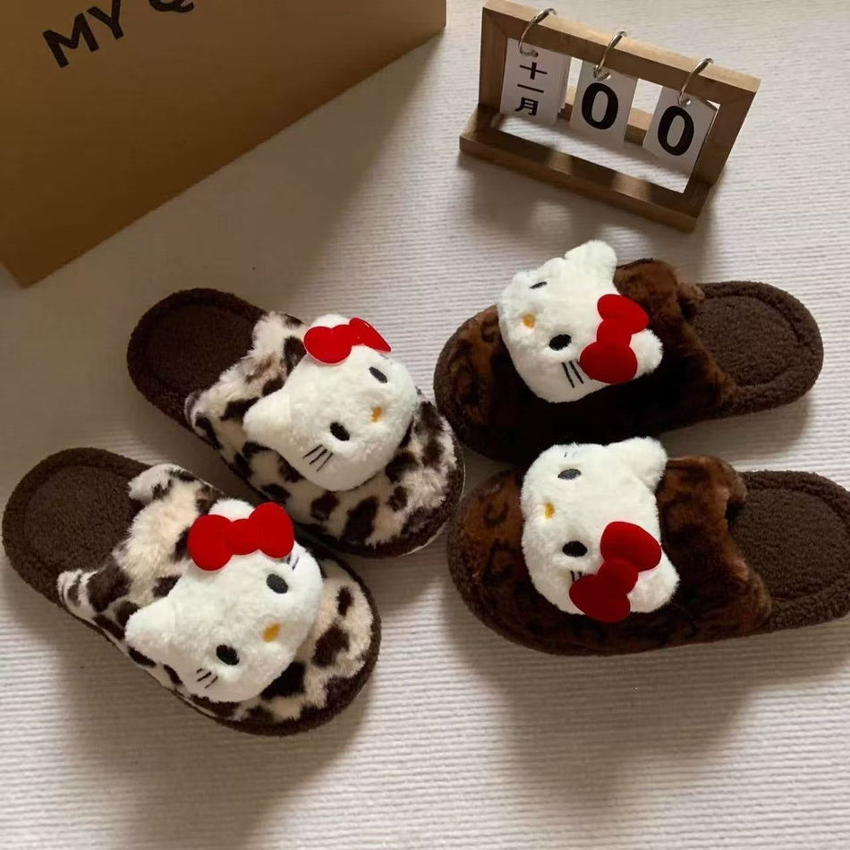 Women's Fleece-Lined Outdoor Slippers with Non-Slip Sole
