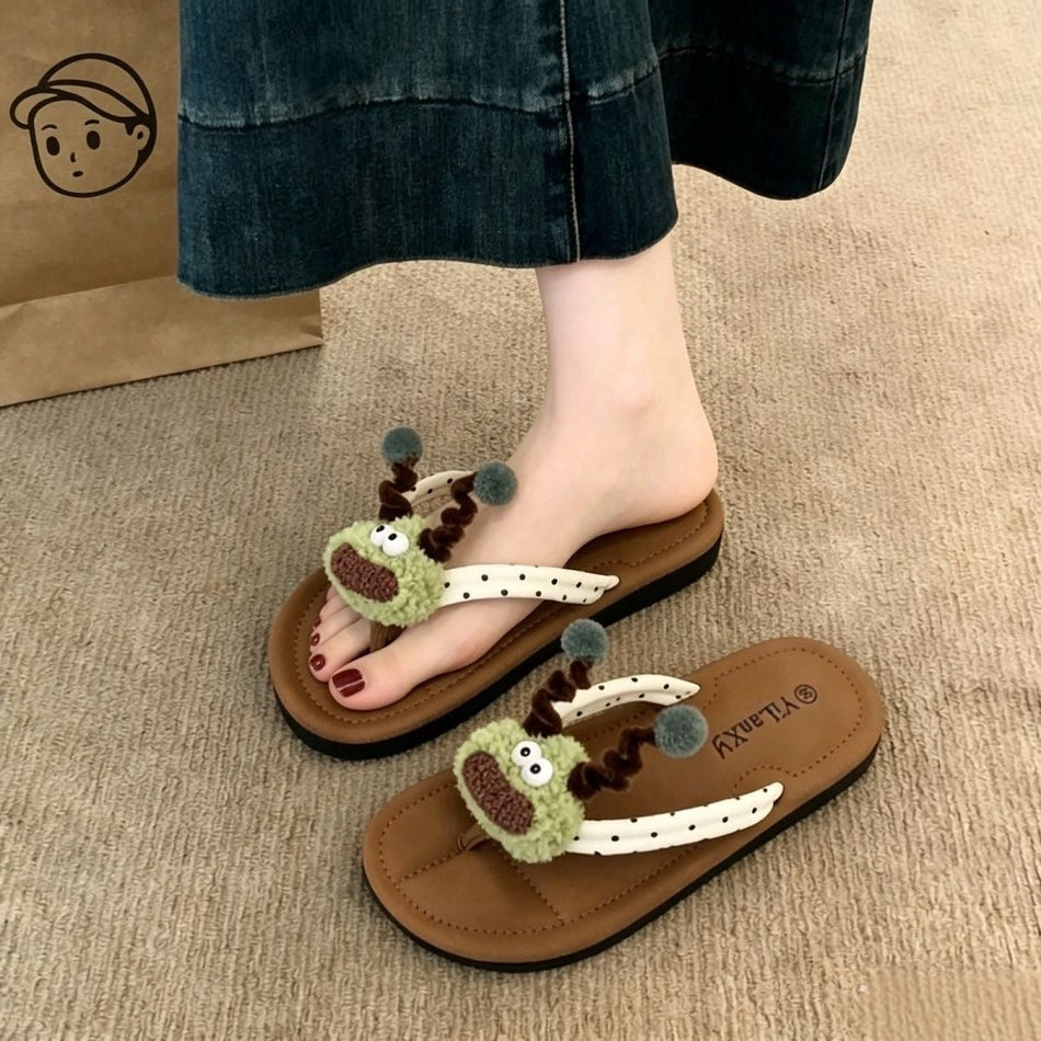 Women's Soft Sole Beach Flip Flops with Non-Slip Comfort
