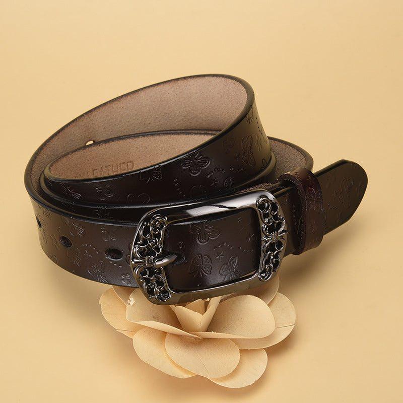 Women's Retro Pin Buckle Belt for Jeans & Casual Outfits