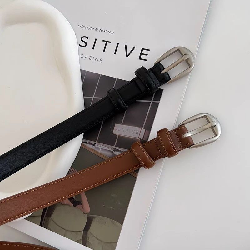 Women's Fashion Black Belt for Jeans & Casual Wear