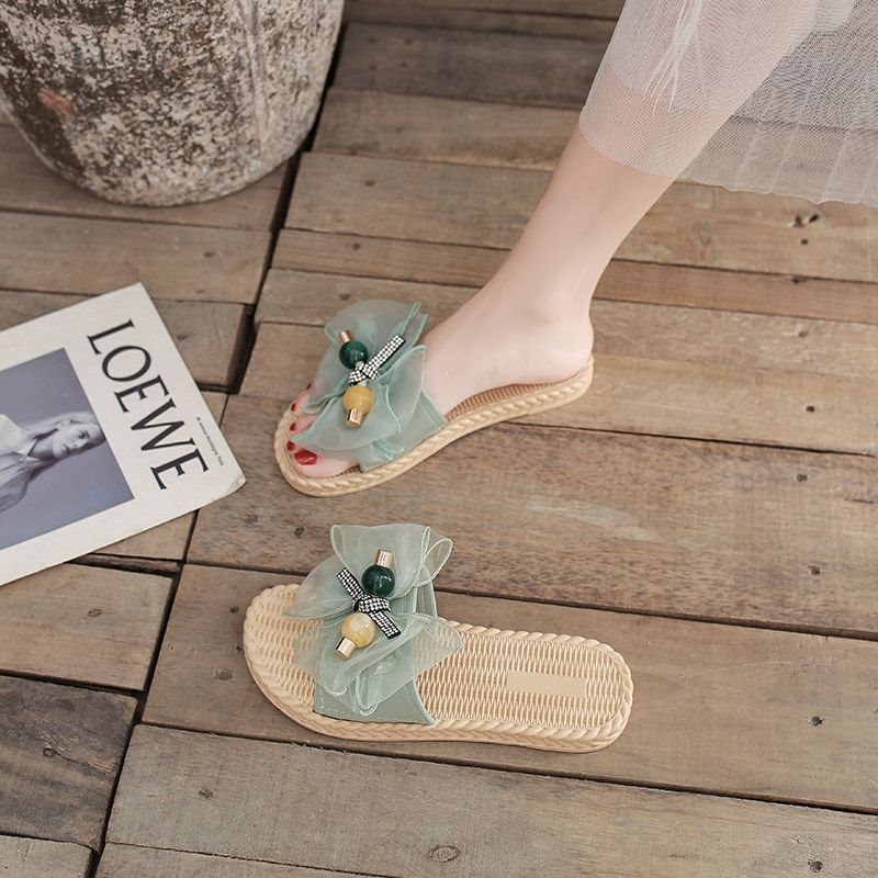 Women's Mesh Flat Slippers with Soft Non-Slip Sole