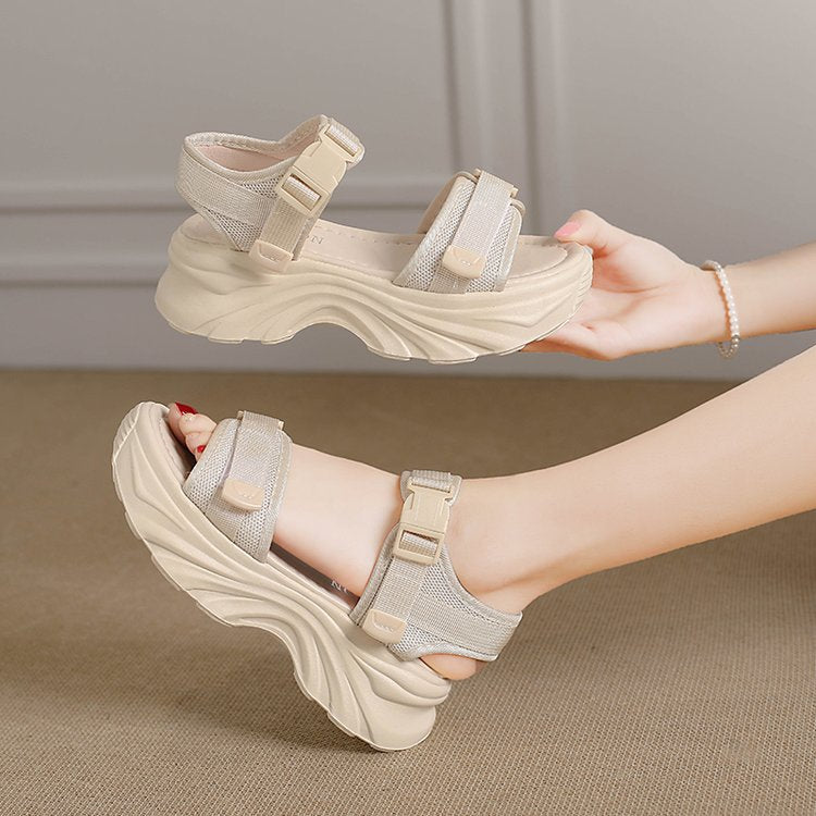 Women's Thick Sole Sports Sandals with Non-Slip Platform