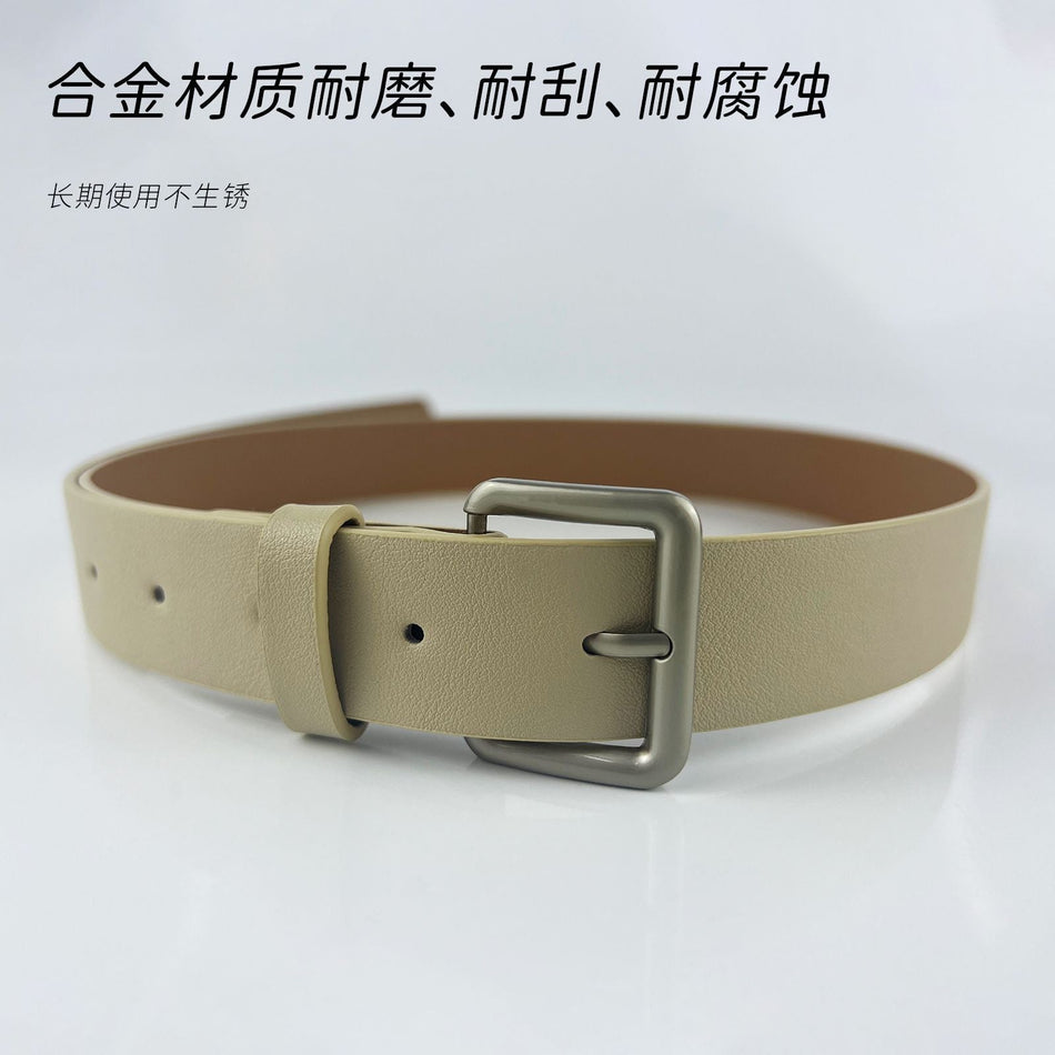 Women's Wide PU Leather Decorative Belt for Jeans & Dresses