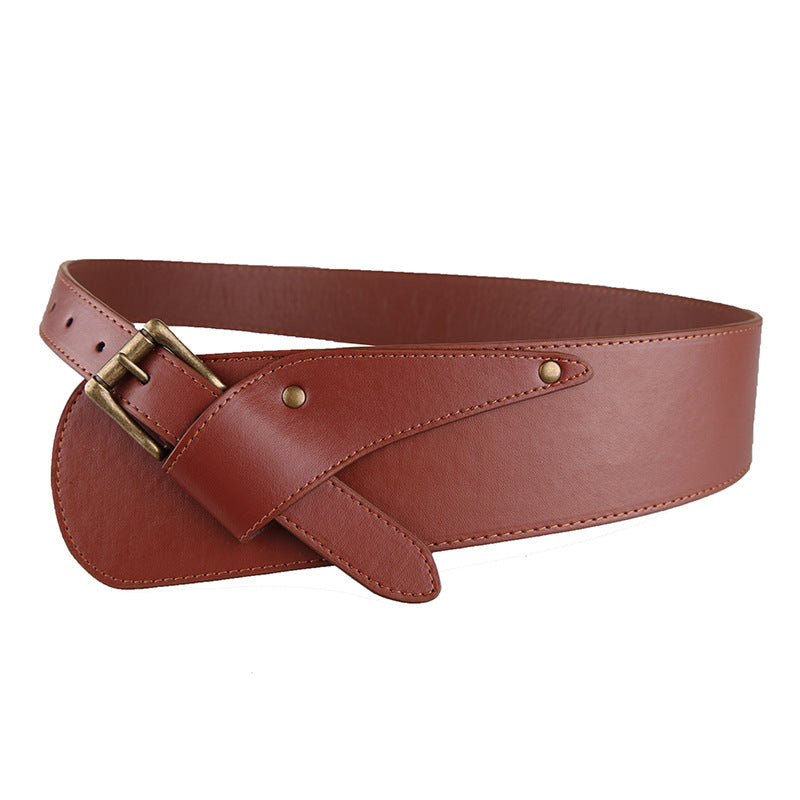 Women's Wide Waist Belt, European & American Fashion Decorative