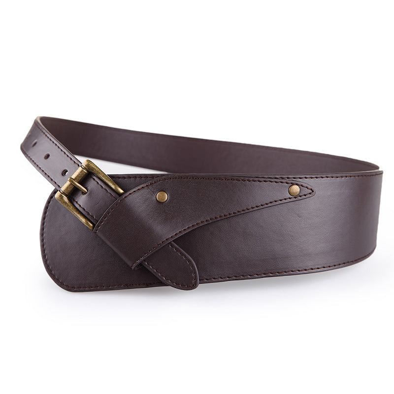 Women's Wide Waist Belt, European & American Fashion Decorative