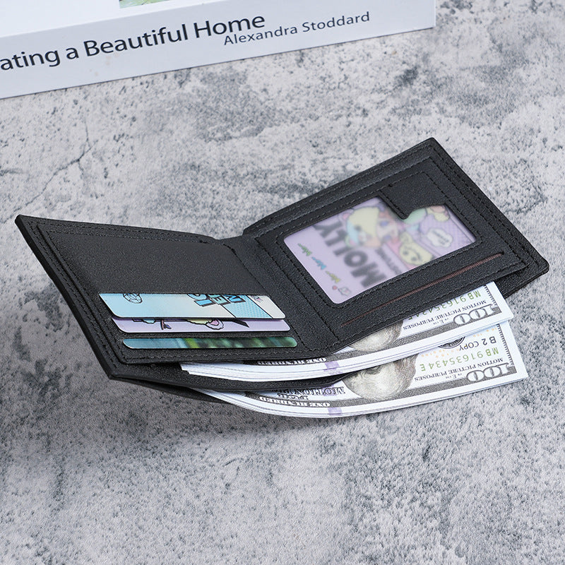 Men's Short Soft Wallet with Multi-Card Slots