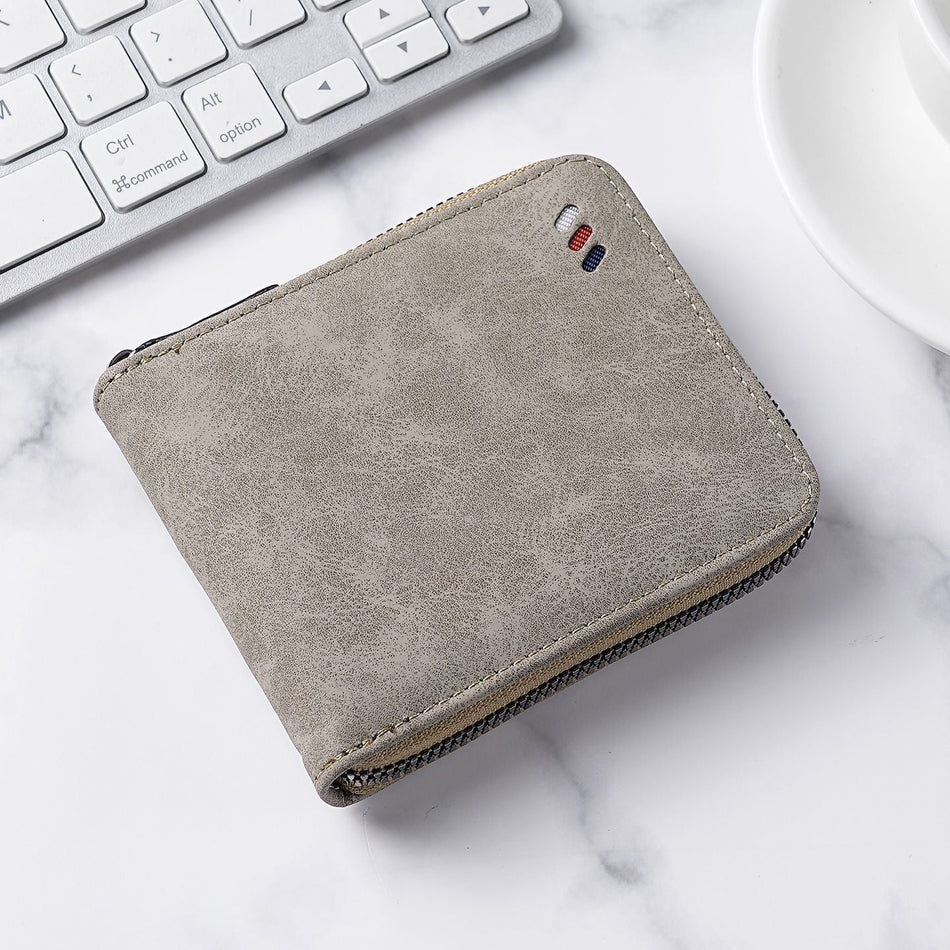 Men's Large Capacity RFID-Blocking Wallet with Multi-Card Storage