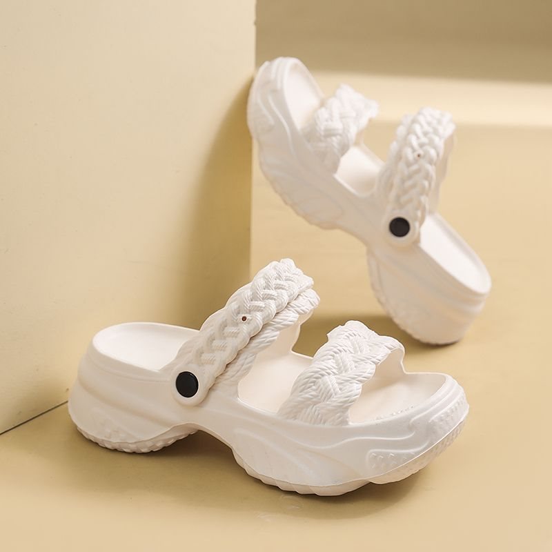 Women's EVA Thick Sole Two-Way Slip-On Beach Sandals