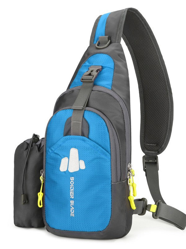 Outdoor Nylon Chest Bag, Lightweight Crossbody Sling Bag for Men