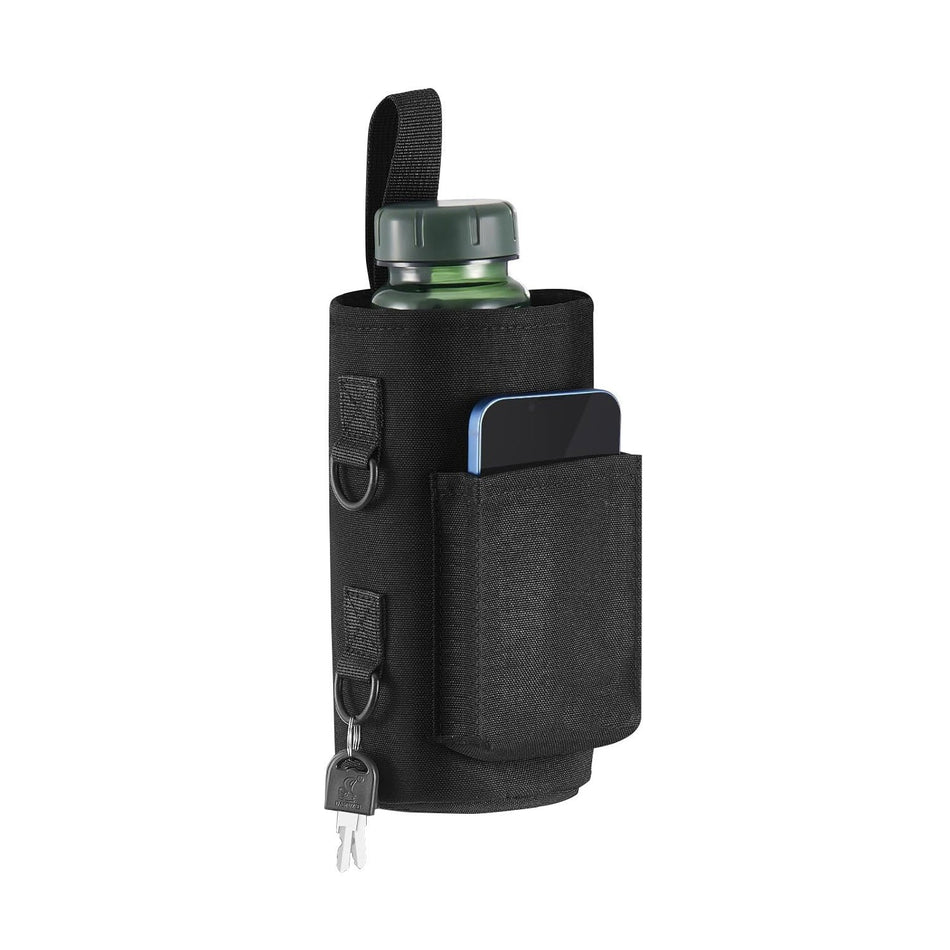 Insulated Water Bottle Carrier Bag with Adjustable Crossbody