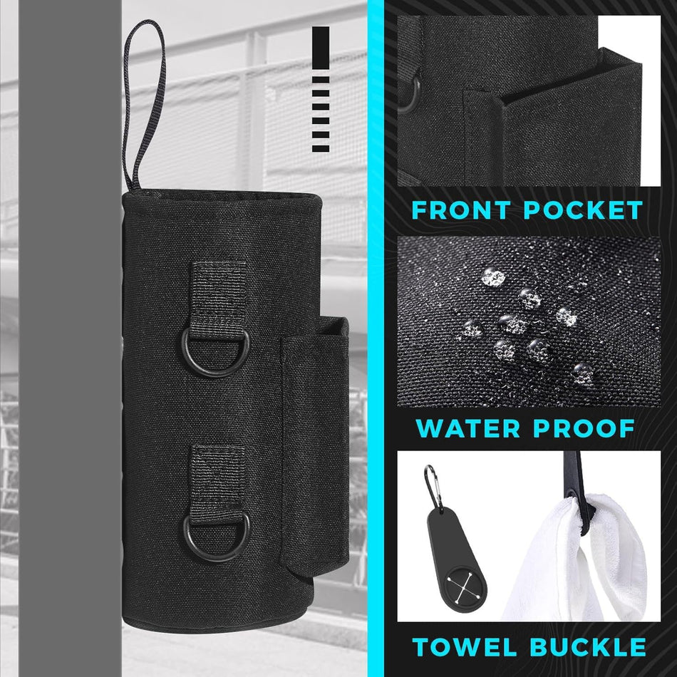 Insulated Water Bottle Carrier Bag with Adjustable Crossbody