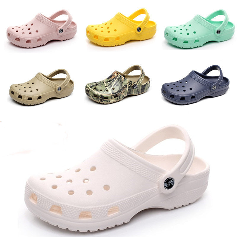 Unisex Closed-Toe Clog Sandals with Soft Non-Slip Sole