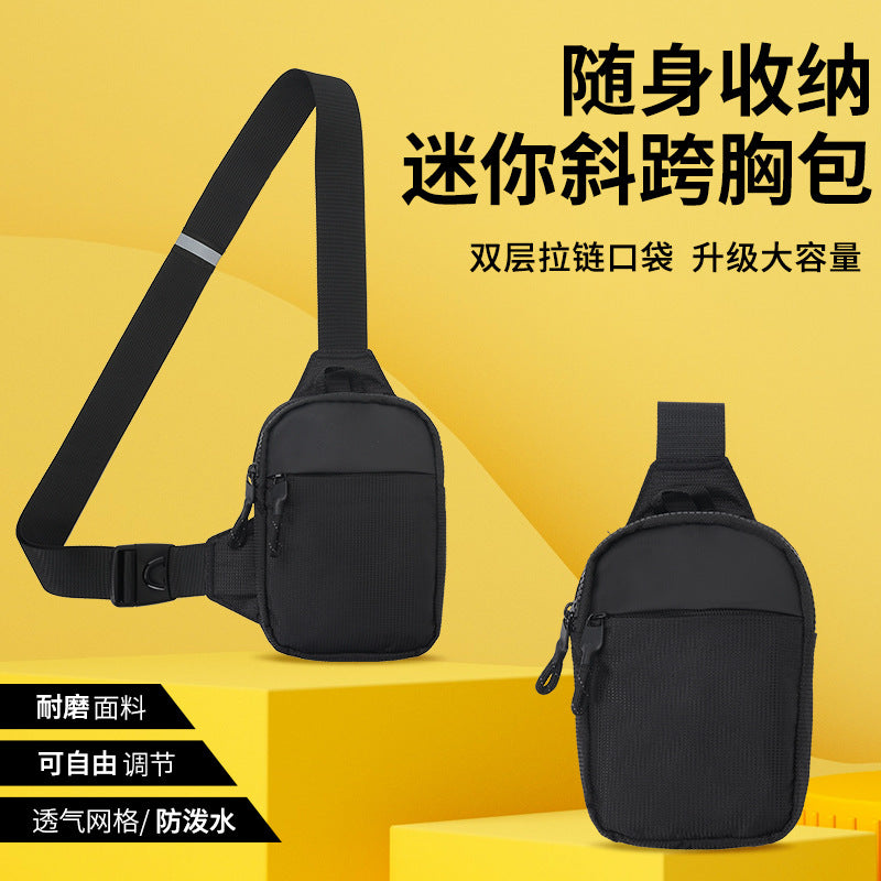 Lightweight Unisex Chest Bag, Crossbody Shoulder Bag & Waist Pack
