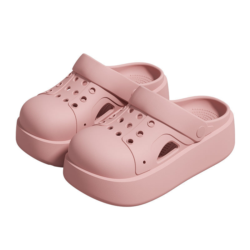 Women's Closed-Toe Beach Clog Sandals with Thick Non-Slip Sole