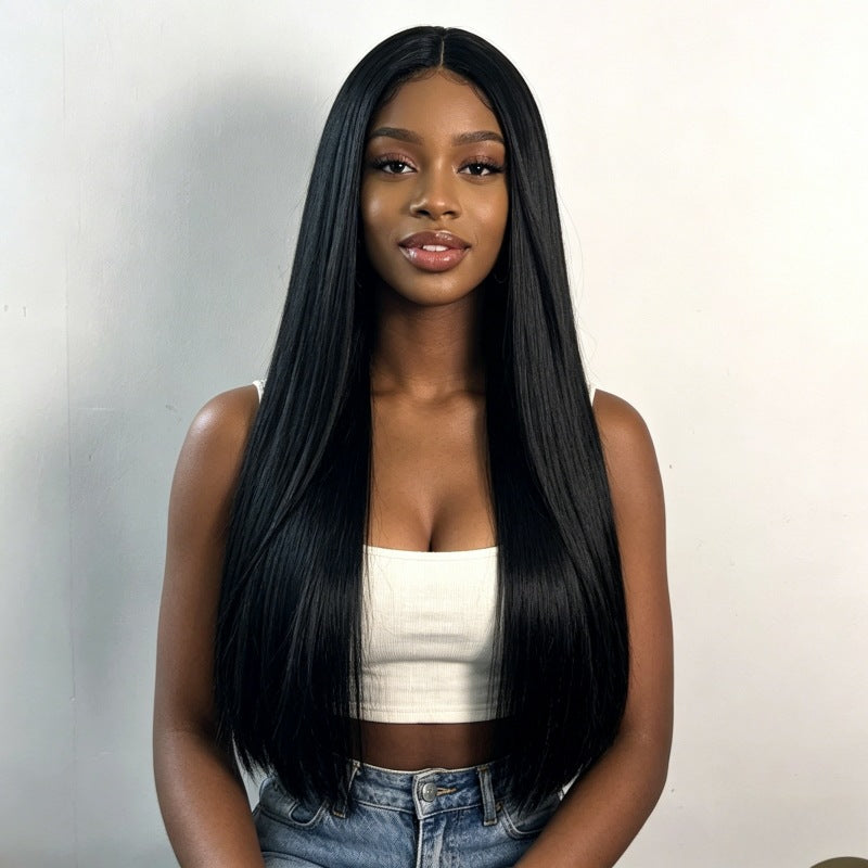 Women's Long Straight Synthetic Wig with Natural Full Coverage
