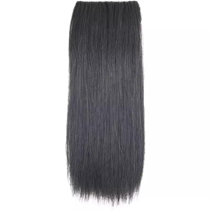 Women's Invisible Long Straight Hair Extension One-Piece Wig