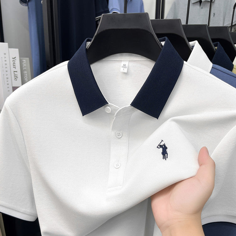 Men's Breathable Short Sleeve Polo Shirt