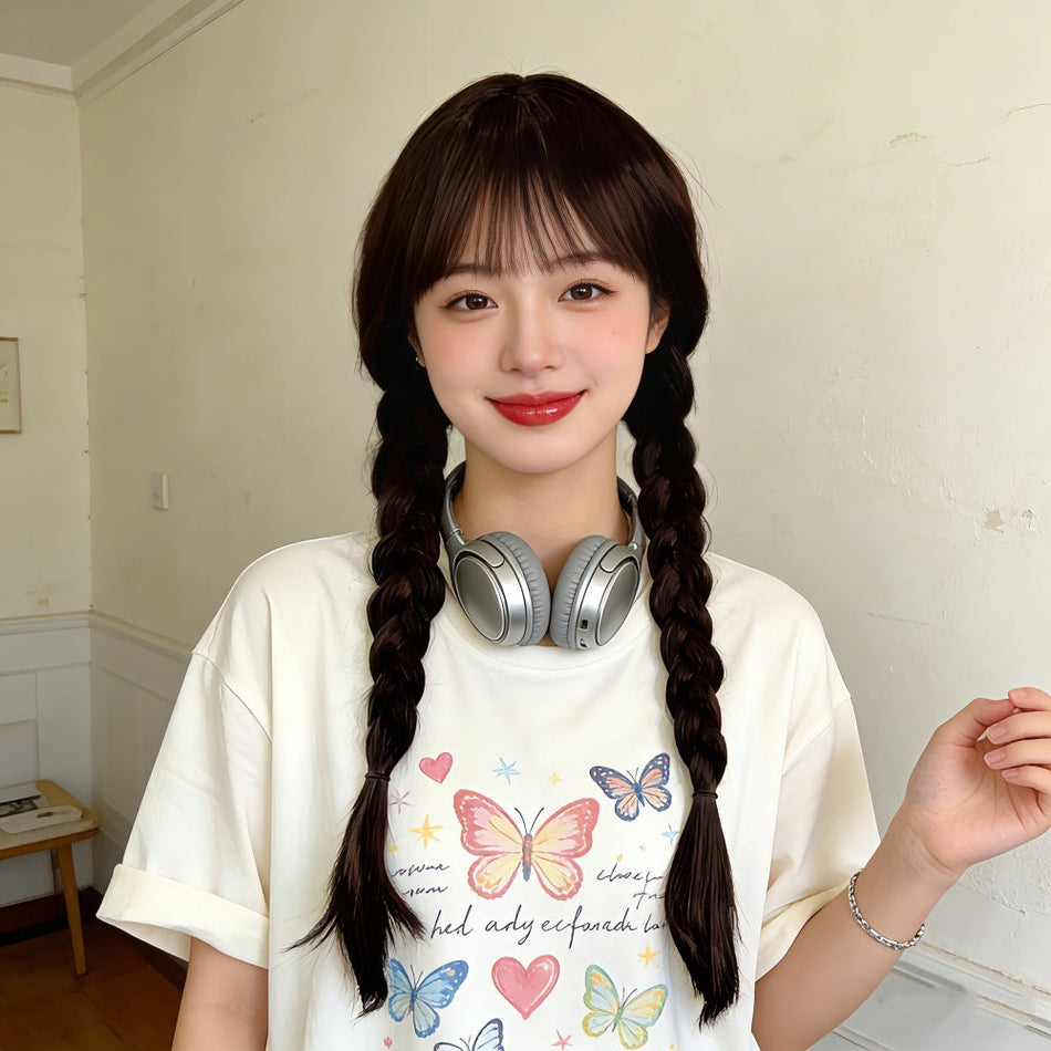 Long Double Ponytail Cosplay Wig for Men and Women