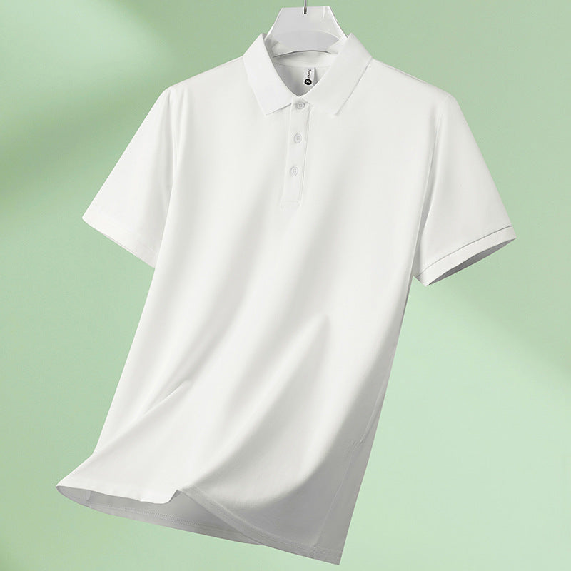 Men's Pique Polo Shirt Long-Staple Cotton Short Sleeve Top