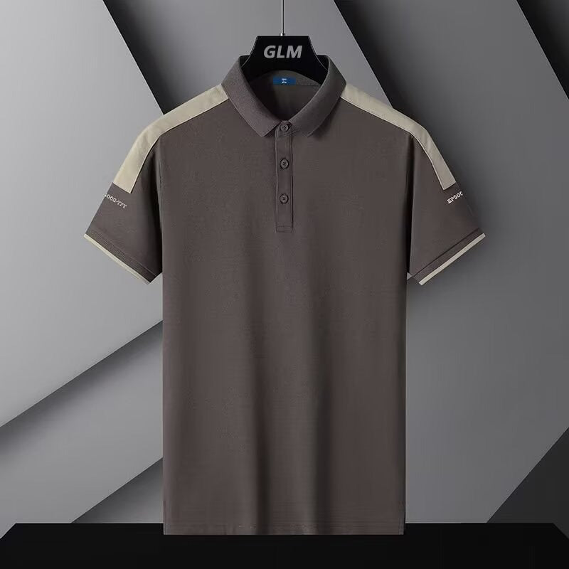 Men's Solid Color Loose Fit Casual Short Sleeve T-Shirt Top