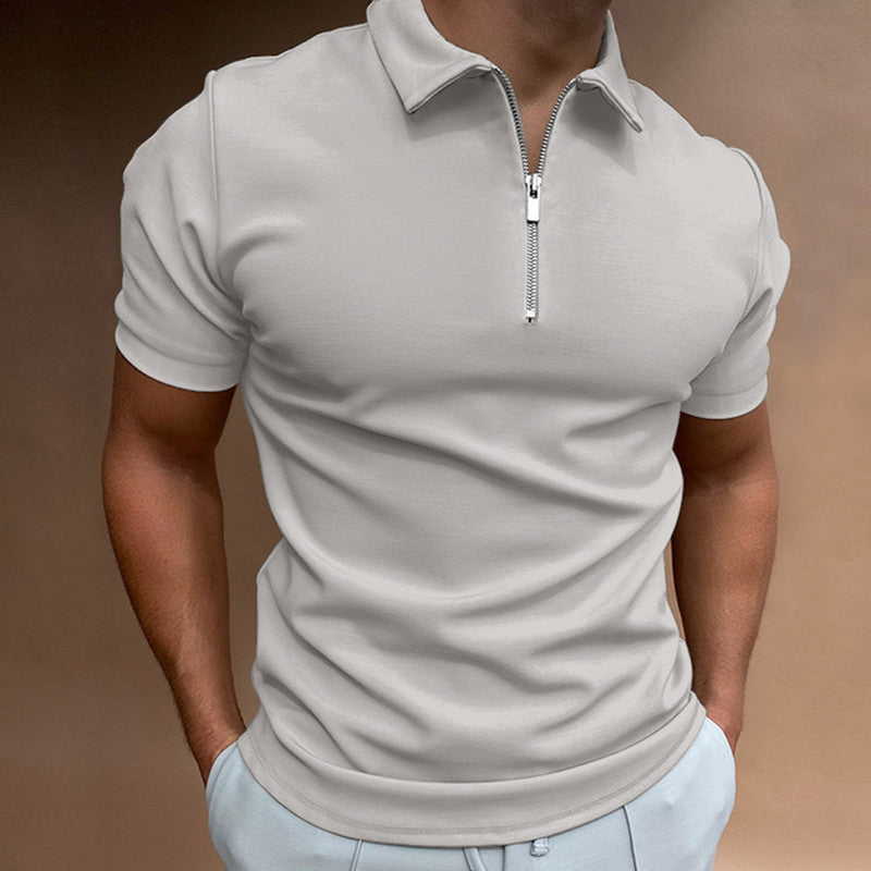 Men's Plus Size Polo Shirt Short Sleeve Casual Lapel Top