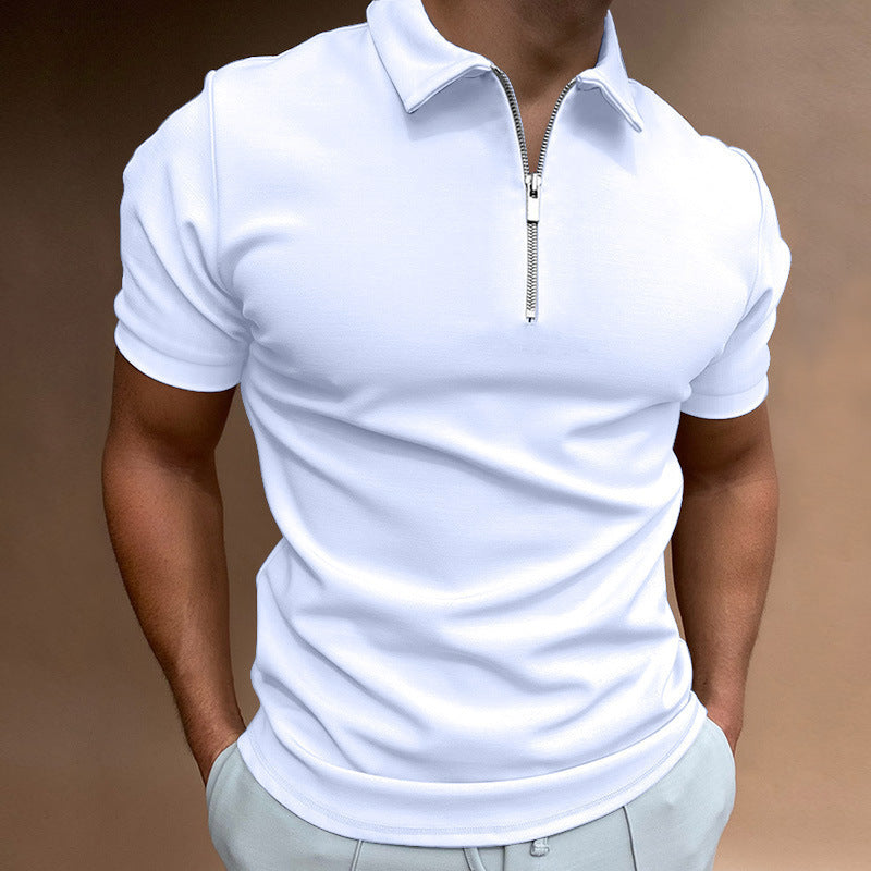 Men's Plus Size Polo Shirt Short Sleeve Casual Lapel Top