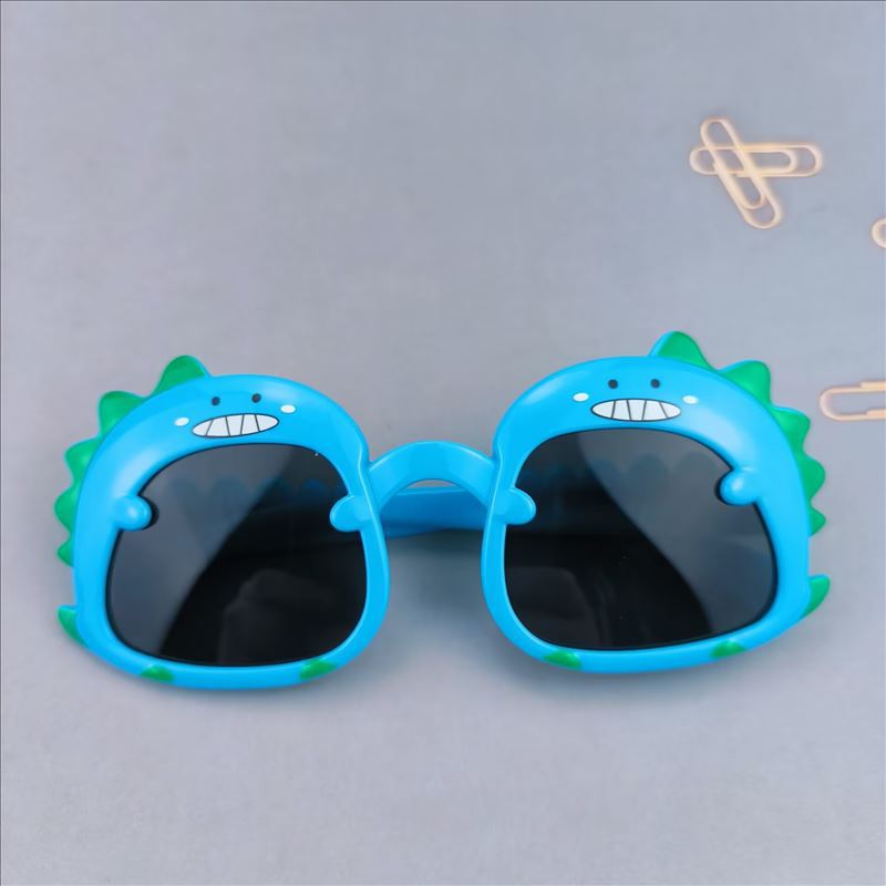 Kids' Polarized Dinosaur Sunglasses with Soft Silicone Frame
