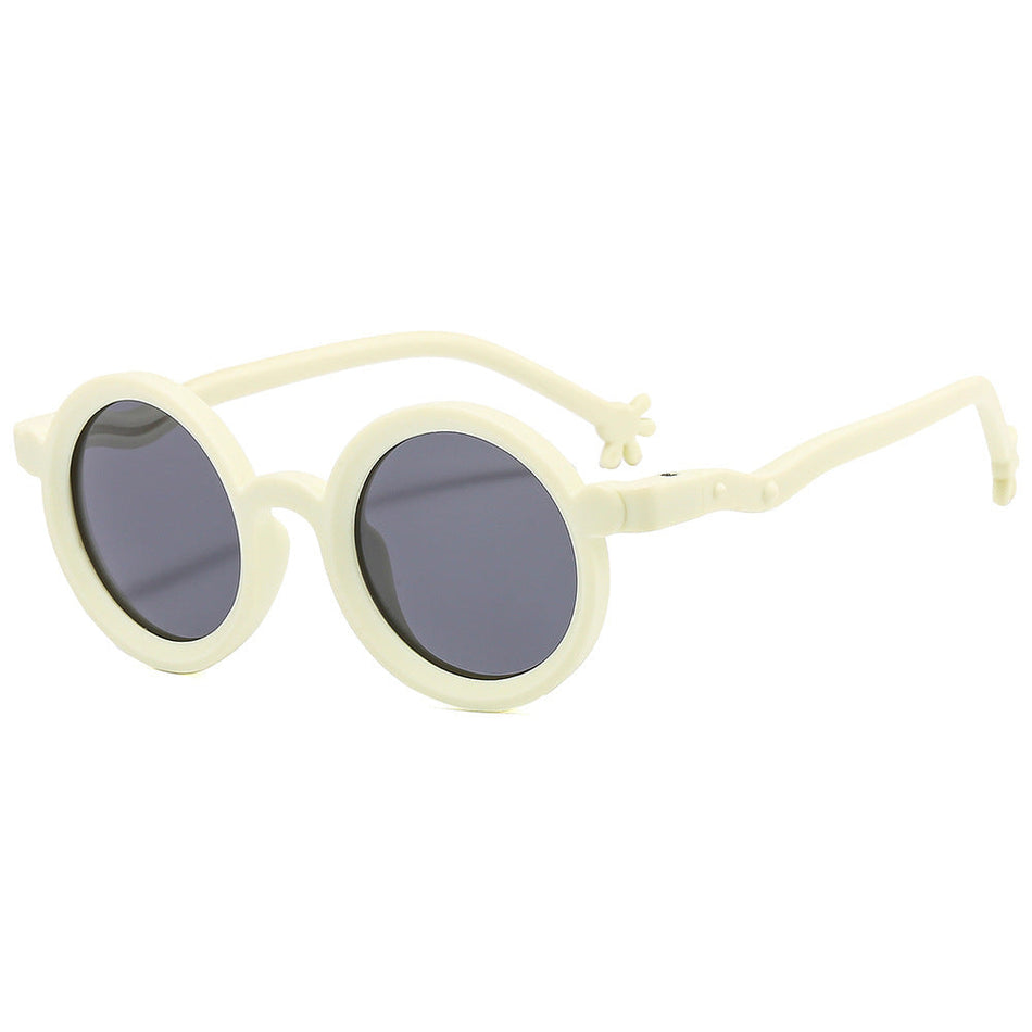 Kids' Polarized Round Silicone Sunglasses with UV Protection