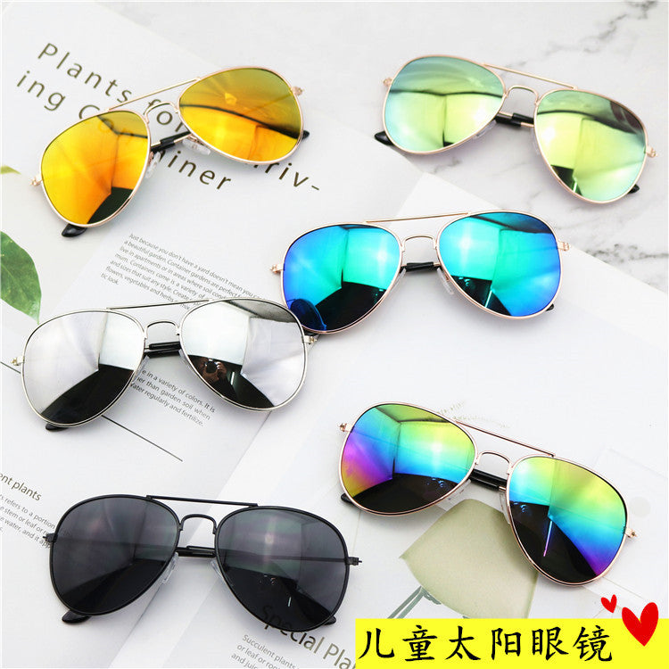 Kids' Reflective Frog Sunglasses with UV Protection