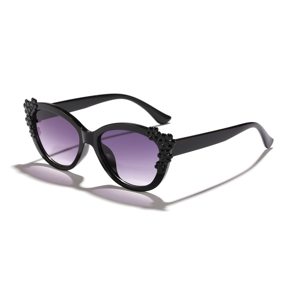 Kids' Cat Eye Sunglasses with Lace Detail and UV Protection