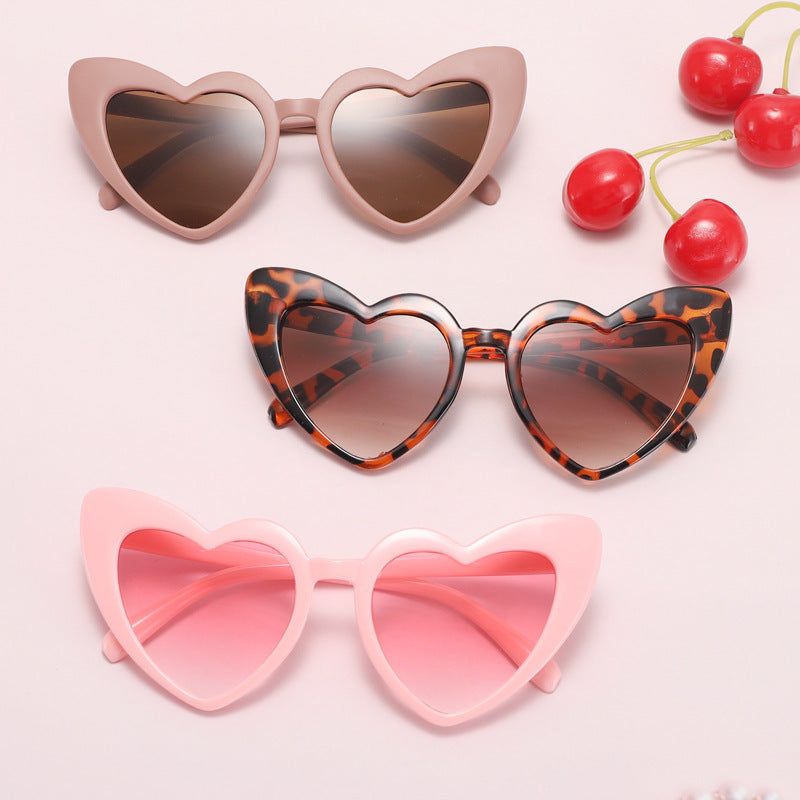 Kids' Heart Shaped Candy Sunglasses with UV Protection